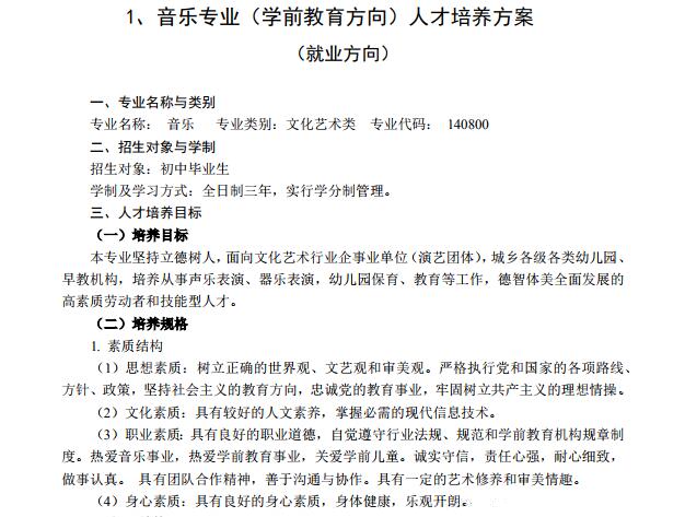 新郑市中等专业学校人才培养方案(图2)